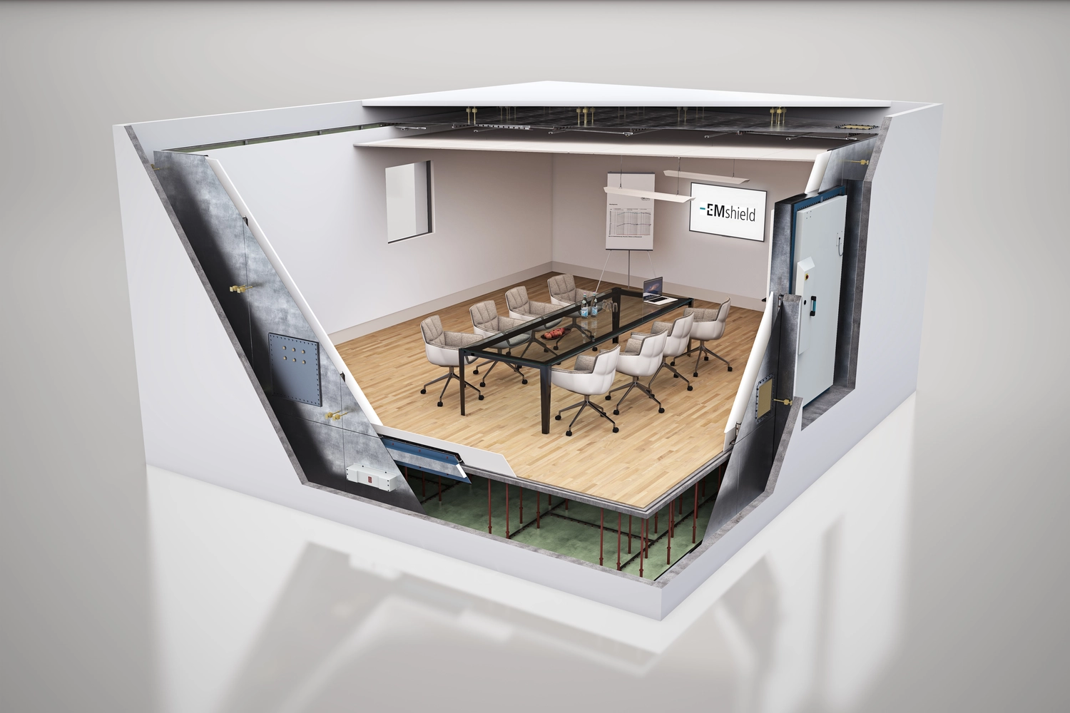 EMshield GmbH - Architecture and Corporate Security - Shielding enclosure / modular shielding